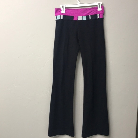 lululemon athletica Pants - Lululemon reversible black wide leg pants size 6